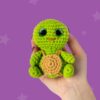 Crochet Kit for Beginners: Make Hugo the Turtle Amigurumi - Complete Starter Set in a Cookie Tin with Video Tutorial