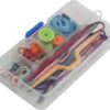 Complete Knitting Tools Kit in Portable Case – 15-Piece Essential Accessories Set with Stitch Markers, Needles, Gauge & More | Perfect Gift for Beginner & Experienced Knitters
