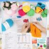 Complete Knitting Kit for Beginners - Learn to Knit Dishcloths with Step-by-Step Book, Needles & Yarn | Craft Gift Set for Adults & Family