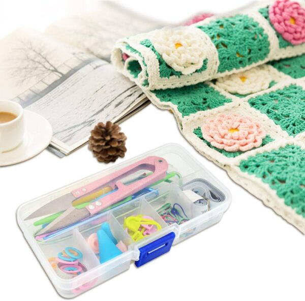 Complete Knitting Tools Kit in Portable Case – 15-Piece Essential Accessories Set with Stitch Markers, Needles, Gauge & More | Perfect Gift for Beginner & Experienced Knitters