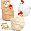 71pBUe2lWIL._AC_SX679_ Chicken Crochet Kit for Beginners – 3PCs Amigurumi Starter Kit for Adults with Video Tutorials | Includes 40% Extra Yarn, Complete Tools & Step-by-Step Guide | Perfect DIY Gift & Hobby Set