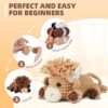 Highland Cattle Beginner Crochet Kit | Complete Set with Soft Yarn, Hook, Video Tutorial & Digital PDF Pattern | Ideal Holiday Birthday Gift for Adult Craft Enthusiasts