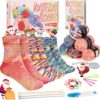 81+4lC8QFKL._AC_SL1500_ Beginner Sock Knitting Kit for Adults & Teens | Learn to Knit with Step-by-Step Guide | Includes 6 Yarn Balls, Needles & Tools | Perfect DIY Craft Gift for Christmas, Birthday & Family Bonding