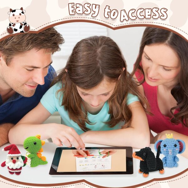 8-in-1 Animal Crochet Kit for Beginners | DIY Craft Gifts for Adults & Kids with Yarn, Hooks & Step-by-Step Videos | Perfect Christmas & Holiday Present for Crochet Lovers (2026 Edition)