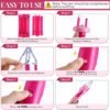 Pink Portable Cord Maker & Fringe Twister Machine for Craft Yarn – Handheld DIY Rope Braider, Beginner-Friendly with Video Tutorial