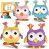 Owl Crochet Kit for Beginners – 4-Pack Amigurumi Starter Kit with Step-by-Step Video Tutorials & Digital Pattern | Complete Animal Crocheting Kit for Adults & Craft Lovers