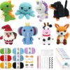 8-in-1 Animal Crochet Kit for Beginners | DIY Craft Gifts for Adults & Kids with Yarn, Hooks & Step-by-Step Videos | Perfect Christmas & Holiday Present for Crochet Lovers (2026 Edition)