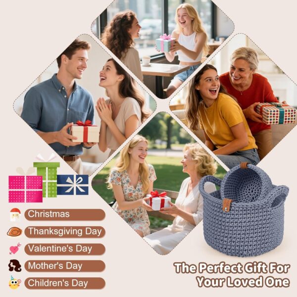 81X24compnL._AC_SL1500_ 27-Piece Crochet Basket Starter Kit for Beginners | Complete Knitting & Crochet Set with Yarn, Hook, Tools & Illustrated Guide | DIY Storage Basket Making Kit for Home Deco