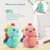 81XCFKICugL._AC_SL1500_ Dinosaur Crochet Kit for Beginners – 2PCS Amigurumi Starter Kit with Video Tutorials, 40% Extra Yarn & Complete Tools | Perfect DIY Gift for Adults & Family Crafting