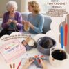 81Yq+J+uVxL._AC_SL1500_ 27-Piece Crochet Basket Starter Kit for Beginners | Complete Knitting & Crochet Set with Yarn, Hook, Tools & Illustrated Guide | DIY Storage Basket Making Kit for Home Deco