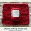 Flora Cotton Washcloth Knitting Kit for Beginners | Complete Starter Set with 100% Cotton Yarn, Circular Needles & Video Tutorials | Mindful Crafting & Relaxation Gift