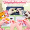 81njkLjE8kL._AC_SL1500_ 4 PCS Cat Crochet Kit for Beginners – Complete Learn-to-Crochet Set with Step-by-Step Videos, Yarn & Tools | DIY Animal Craft Gift for Adults & Cat Lovers