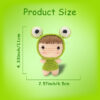 Crochet Material Pack - Little Frog - Handmade Knitting - Crochet DIY Gift - Cute Decorative Piece Material Pack