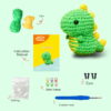 Dinosaur Crochet Material Pack - Adult Beginner Crochet Kit