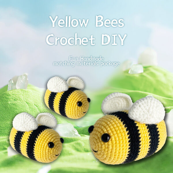 O1CN01CNwwW91TEoAdmk3oR_!!2219055272351-0-cib Crochet wool bee craft material pack