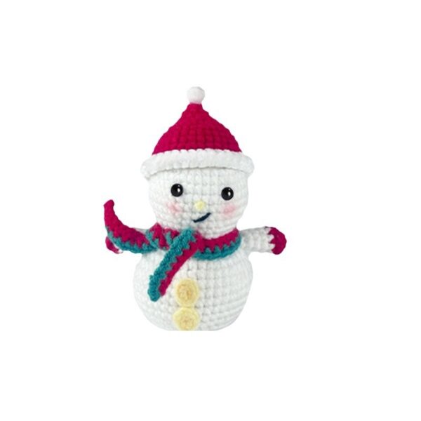 Christmas snowman crochet material handmade doll crochet DIY