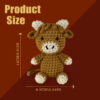 O1CN01IMHfVx1TEoBAV9Wkz_!!2219055272351-0-cib Highland Cow Crochet Material Pack - Handmade DIY Knitting Kit