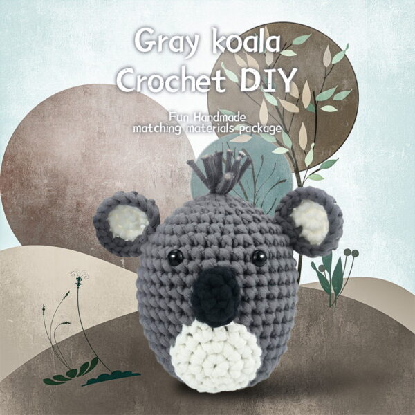 Crochet knitting material pack - Cute koala crochet DIY material pack