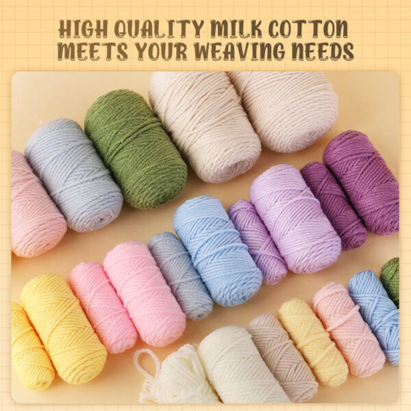 Handmade DIY wool knitting colorful flower coasters, knitting needle kit