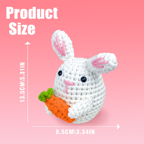 O1CN01PnBgDK1TEoCCowc9D_!!2219055272351-0-cib Cute Rabbit Crochet Material Pack - Handmade DIY Knitting Kit