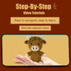 O1CN01TaXJA21TEoBAV5u8f_!!2219055272351-0-cib Highland Cow Crochet Material Pack - Handmade DIY Knitting Kit