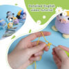 New animal crochet material pack - Penguin family milk cotton ball yarn for DIY knitting of dolls as gifts