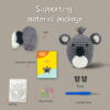 Crochet knitting material pack - Cute koala crochet DIY material pack