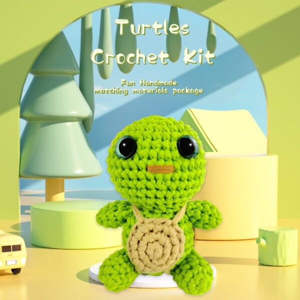 O1CN01gBRU0l1TEoAqjWXv0_!!2219055272351-0-cib (1) Cute Turtle Crochet Material Pack - Crochet Doll Handmade DIY Materials Pack