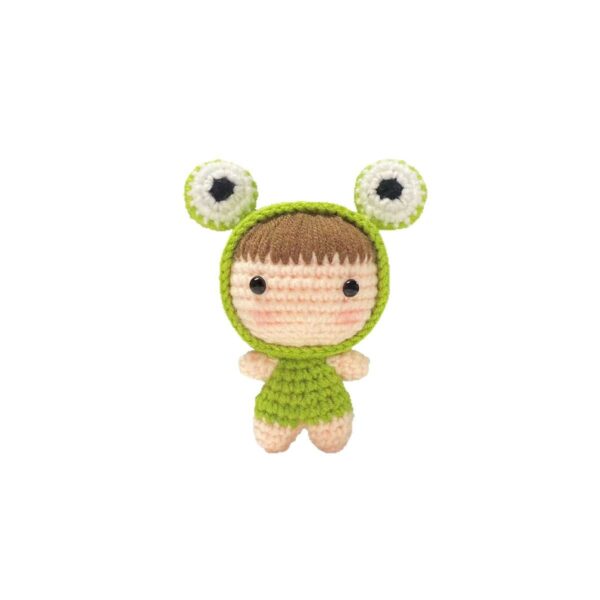 Crochet Material Pack - Little Frog - Handmade Knitting - Crochet DIY Gift - Cute Decorative Piece Material Pack