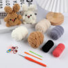 New wool felt DIY kit for making cute stuffed toy rabbits and their friends. Part of the animal series. Ideal for creating decorative items.