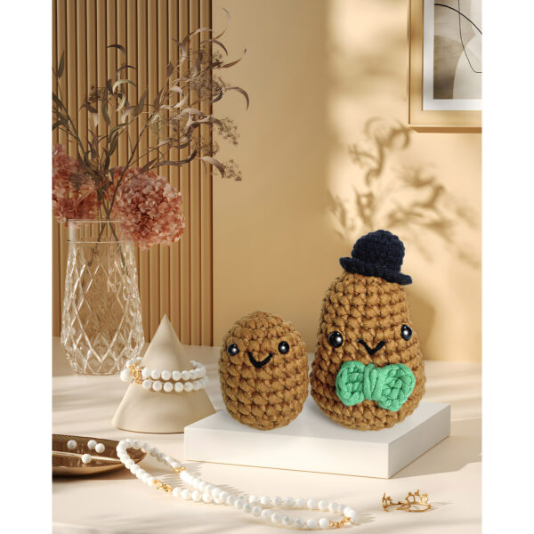 主图-04 Crochet kit - Handmade doll crochet kit for DIY crafting.