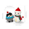主图-05 Crochet kit - New Christmas Edition Hanger Knitting Material Pack - Christmas Penguin Snowman Handmade Knitted Yarn Ball - DIY