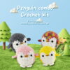 主图-06 Best-selling beginner crochet doll kit - Cute Penguin
