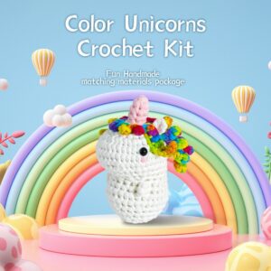 Crochet kits for beginners: Genuine Cotton Unicorn Crochet Set
