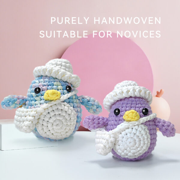 Penguin Crochet Material Pack for Handmade Doll Crochet DIY Crochet Kit