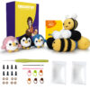 Bees and Penguins Crochet Kit for Making Handmade Dolls - DIY Crocheting Project