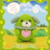 Crochet material pack - avocado-colored core cotton dog DIY doll display item decoration