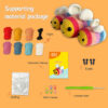 Colorful Bee Crochet Material Pack for Handmade DIY Knitting Dolls - Knitting Materials