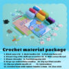 DIY crochet material pack - Salamander keychain, cute little pendant, colorful doll, small gift, for giving as a present, new style, hot sale