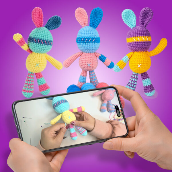 Crochet kit material pack - Handmade knitting DIY yarn