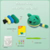Crochet material pack - Cute cat yarn crochet DIY gift - Cute decorative item material pack