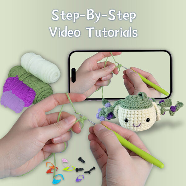 Handmade spider plant pot plant hanger crochet DIY cross-border crochet materials