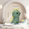 主图-08 Dinosaur Crochet Yarn Dinosaur Handmade Knitting Material Pack
