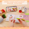 主图-08 Crochet material pack, two mice, new style, DIY cute animal gift, lovely decorative item