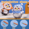主图-08 New wool felt DIY material pack for the "Plumpie Penguin" series - adorable decorative ornaments