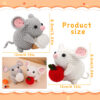 主图-09 Crochet material pack, two mice, new style, DIY cute animal gift, lovely decorative item