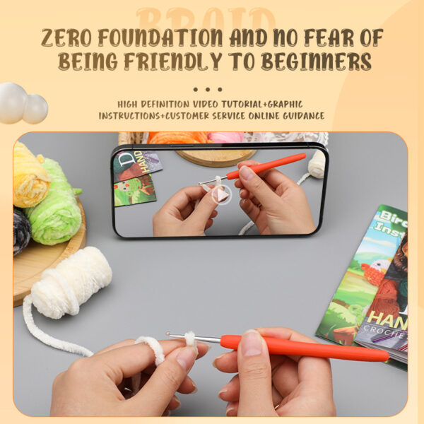 主图-09 Best-selling Shawan wool baby crochet material pack - New handmade DIY material pack