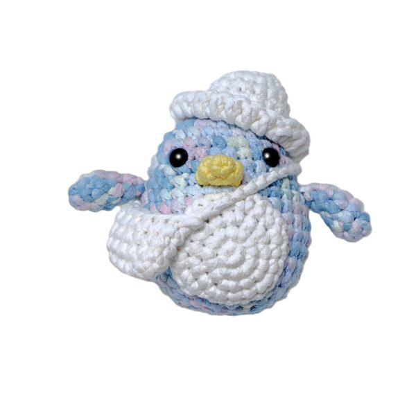 Crochet material package with filling cotton penguin decorative figurine for DIY handcraft cross-border new product knitted material package