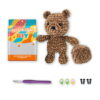 Crochet kit, crochet weaving material package, Teddy bear crocheting DIY material package