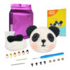 主图-10 Crochet material pack - Cute panda yarn for crochet DIY gift - Cute decorative item material pack